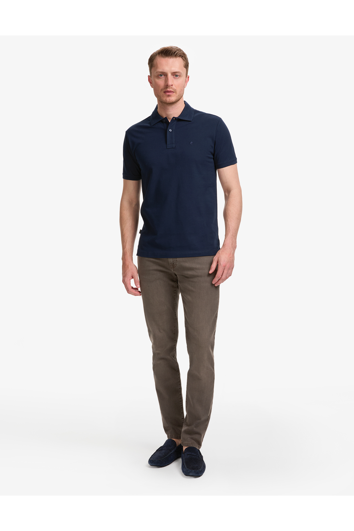 شلوار جین اسلیم فیت سمور آبی 50320988-VR052 پیر کاردین شلوار جین Pierre Cardin