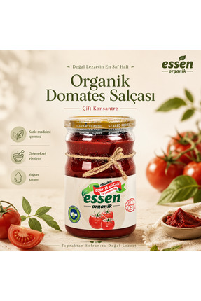 Essen Organik Organik Domates Salçası (tuzsuz) 650 Gr