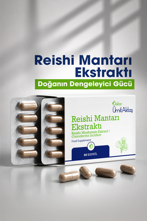 Dr. Ümit Aktaş Reishi Mantarı Ekstraktı - 60 Kapsül