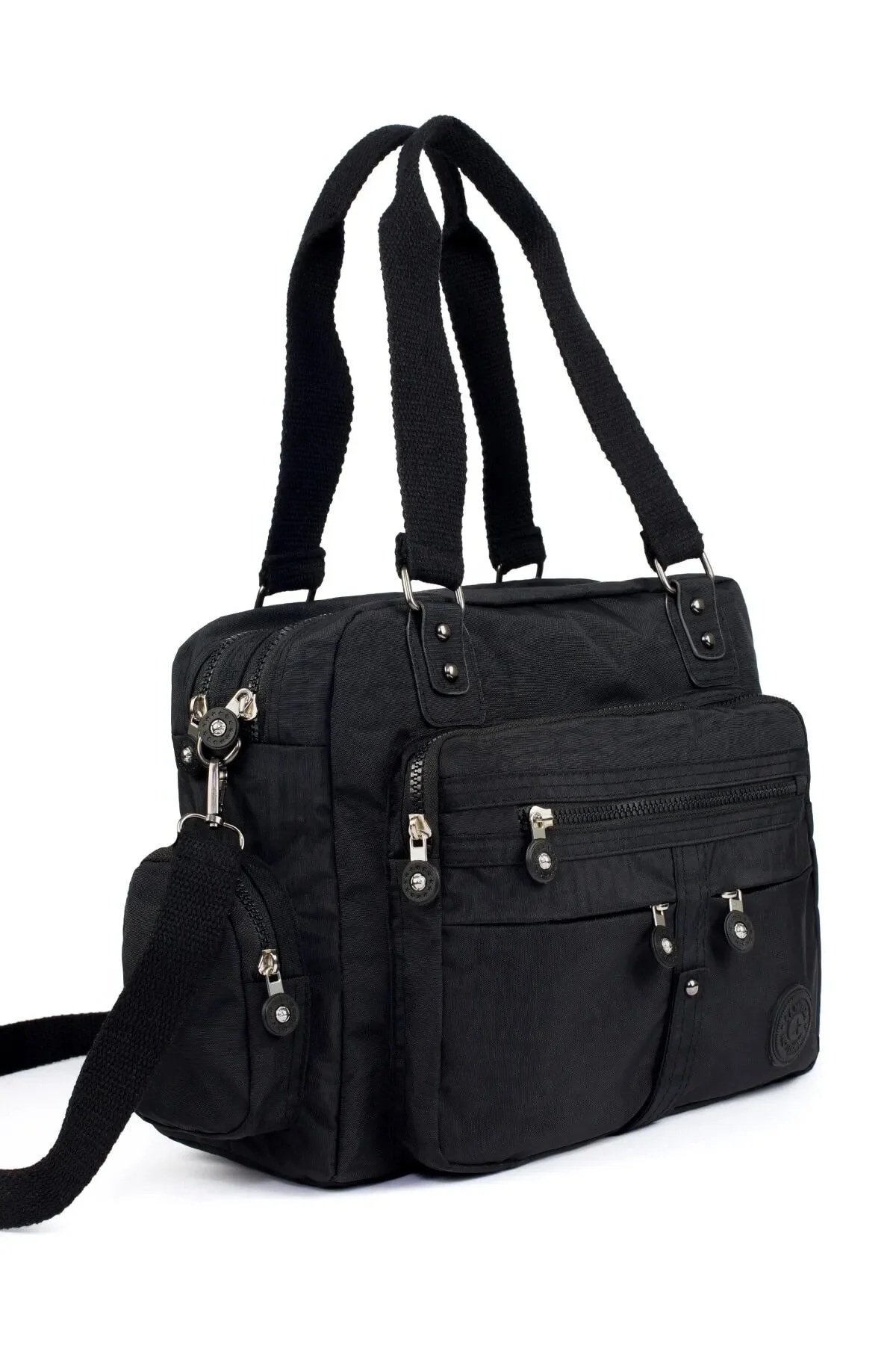 Tk-10Clinker bag shoulder bag multi-compartment sleeve bag BLACK
