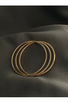 stainless steel 3lü Ajda Gold Bileklik