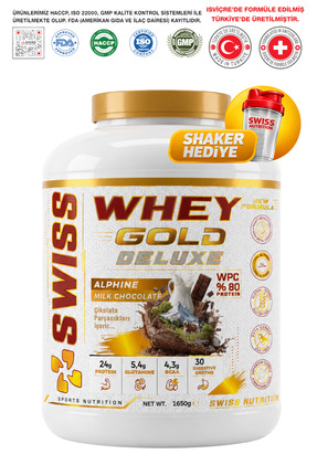 Swiss Nutrition Whey Gold Deluxe Series Protein Tozu Alpine Milk Chocolate 55...