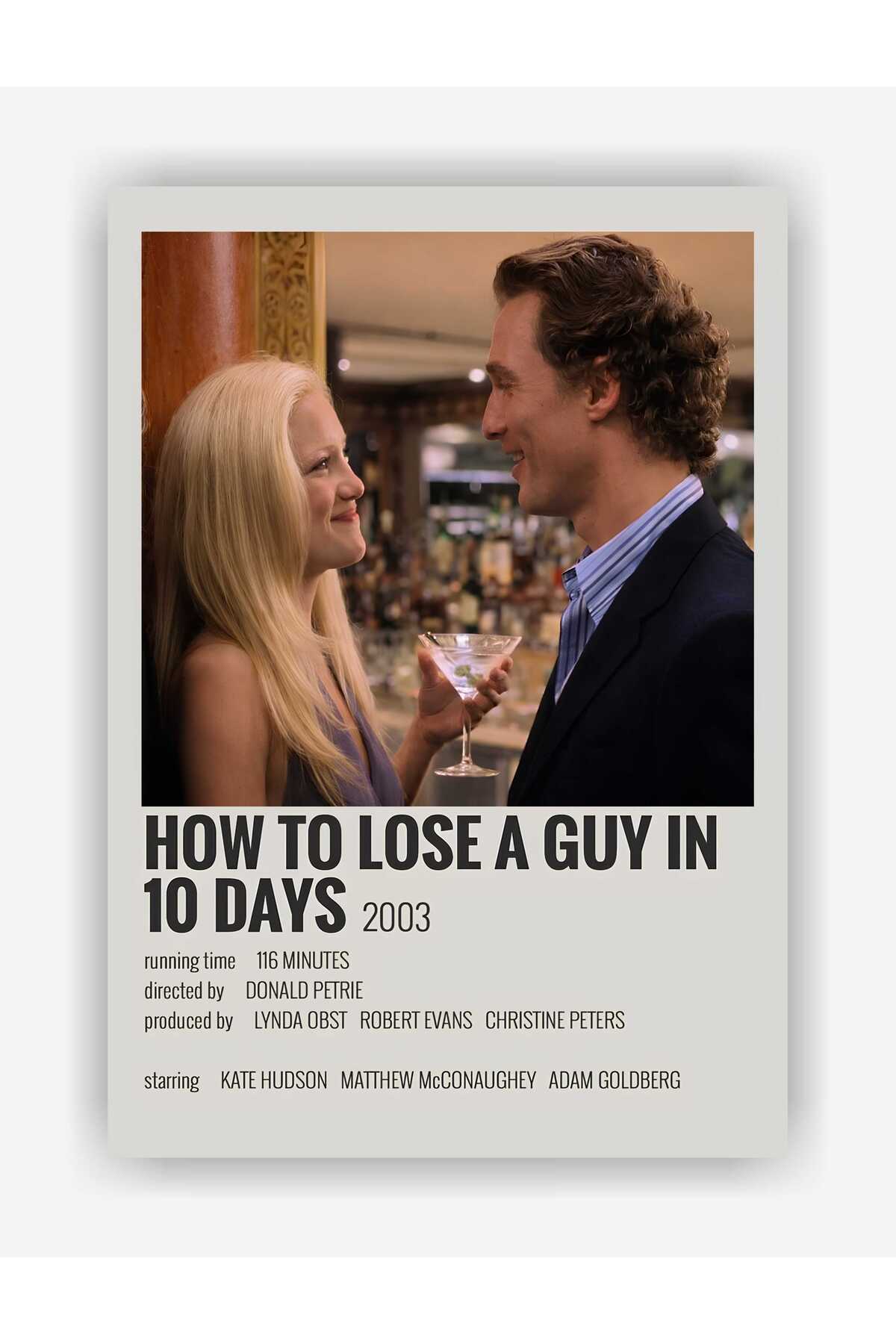 How to Lose a Guy in 10 Days Film Info Card Wall Poster