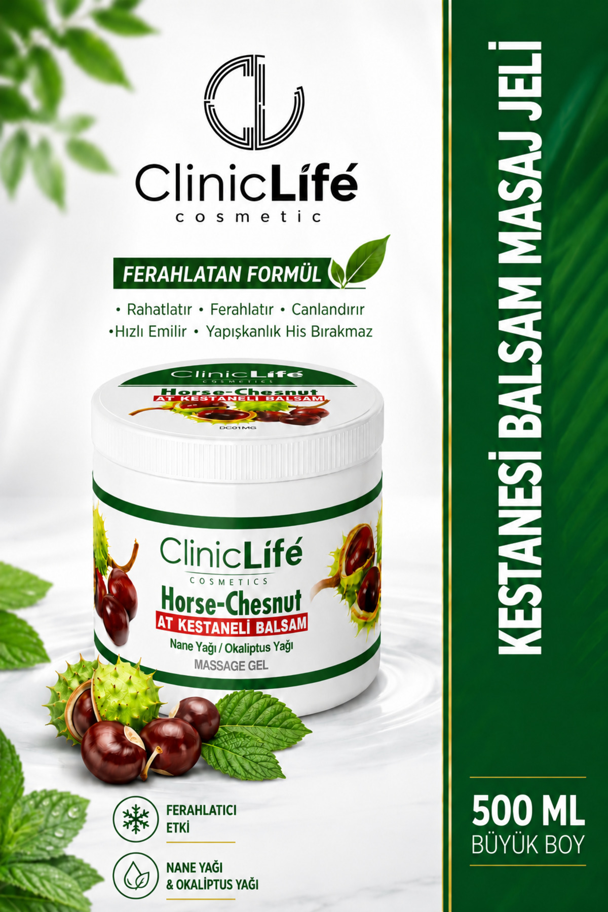 cliniclife At Kestanesi Masaj Jeli Balsam 500ml - Fiyatı, Yorumları