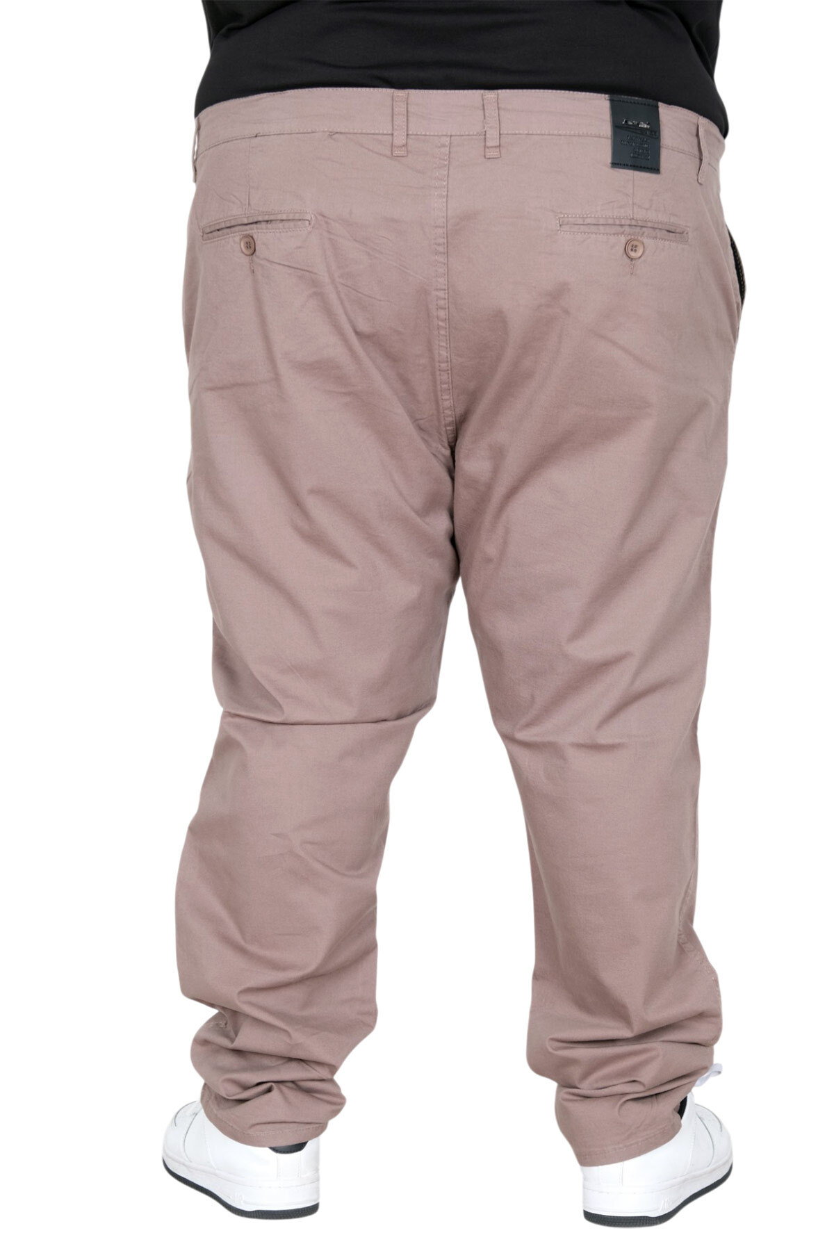 ModeXL Mode XL Büyük Beden Erkek Pantolon Keten Milano 20850 Toprak görsel 6