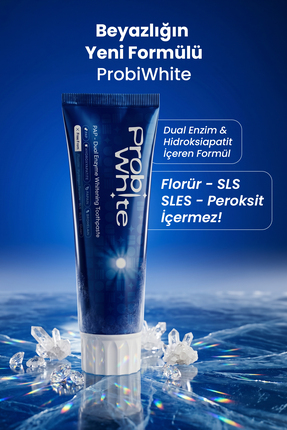 Probident ProbiWhite Beyazlatıcı Diş Macunu-PAP Teknolojili,Mikro Hidroksiapa...