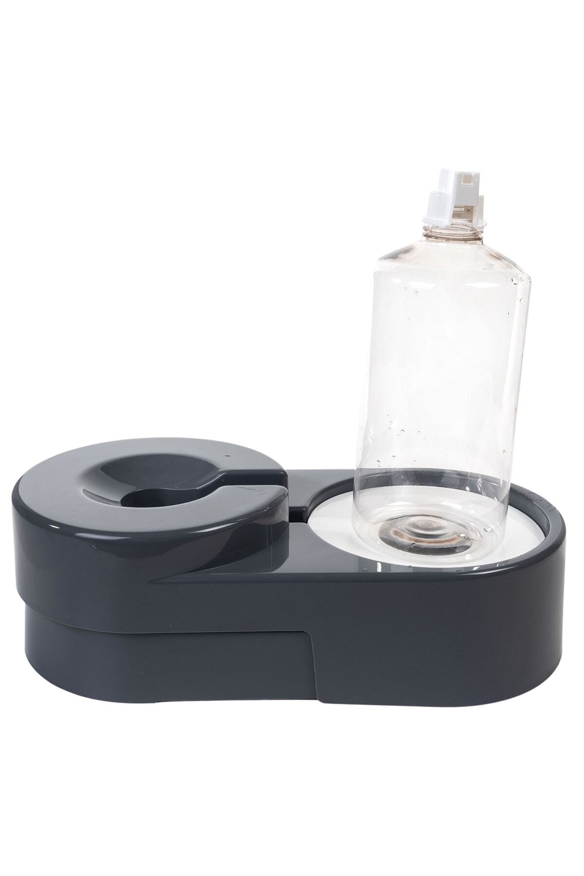 ست ظرف غذا و آب کربن استیل با مخزن قابل تنظیم برای گربه و سگ 1000ml