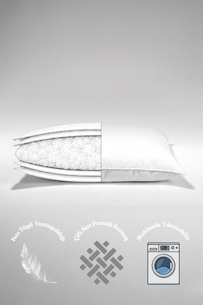 YONCA SLEEP CloudFill NanoJel Yastık 50x70 cm Beyaz - 1 Adet