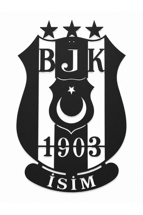 Ens dişli İsime Özel Metal Beşiktaş Tablosu Bjk