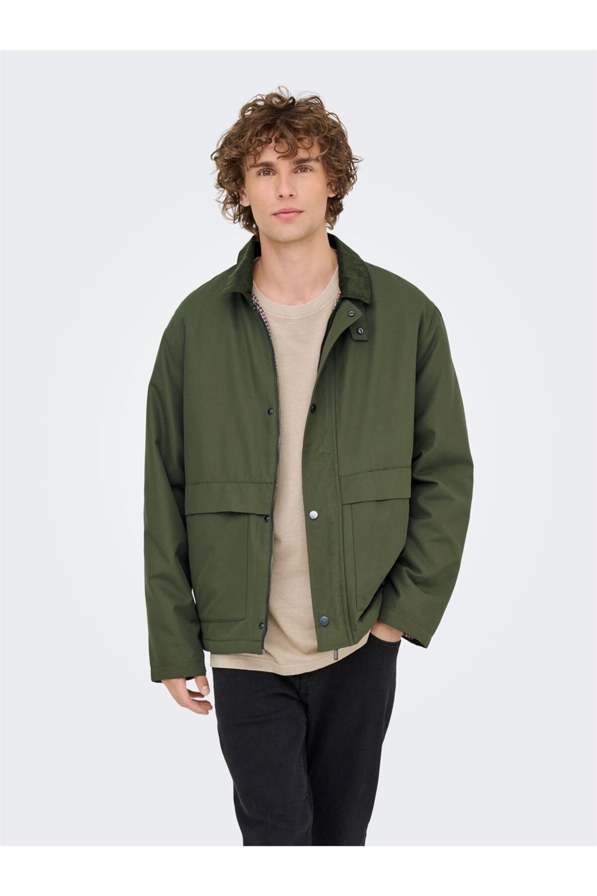 Only & Sons ONSKOSMO PADDED JACKET OTW VD Erkek Yeşil Ceket - 22034856