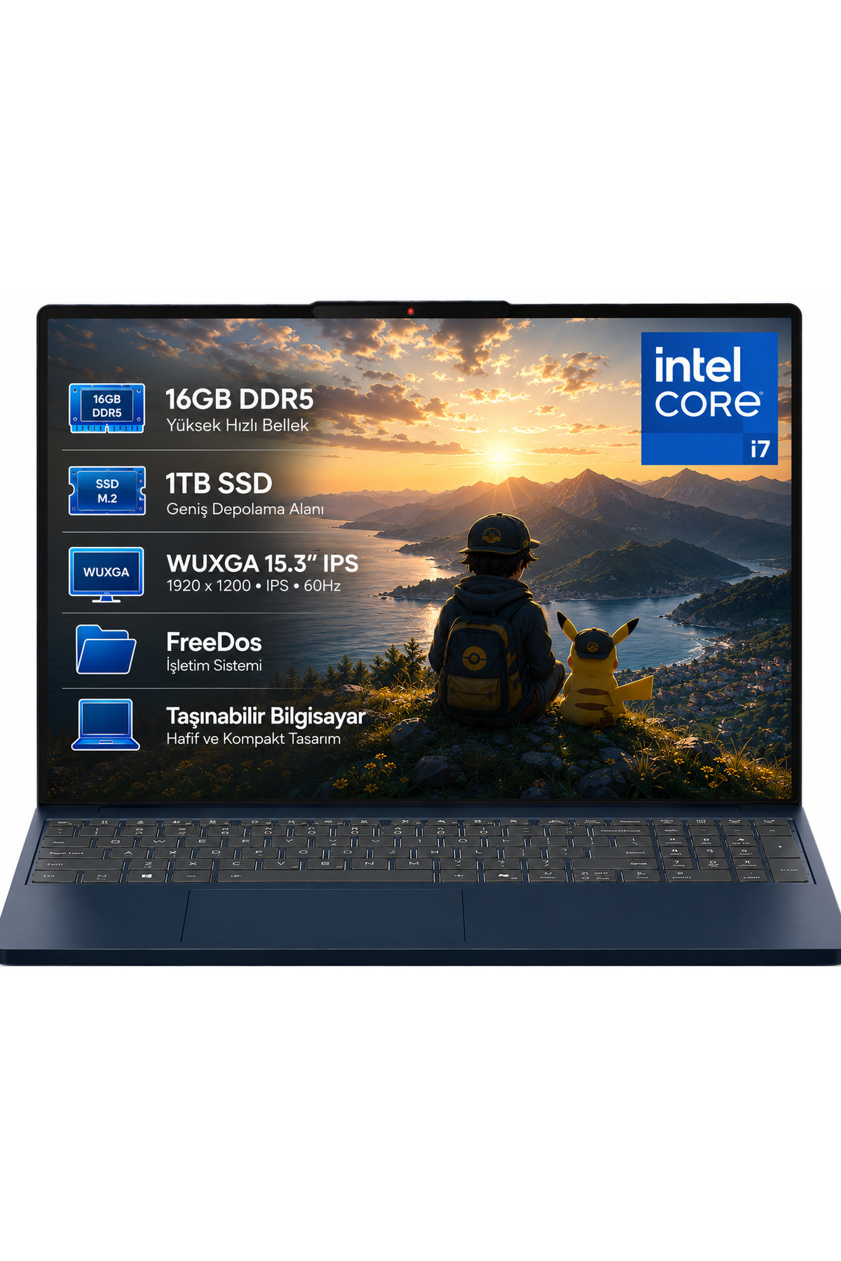 LENOVO IdeaPad Slim 3 15IRH10 83K10061TR i7-13620H 16GB DDR5 1TB SSD WUXGA 15.3" IPS 60Hz FreeDos