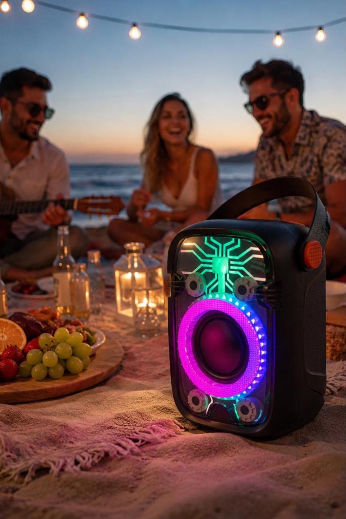 Torima Bluetooth Hoparlör Rgb Işıklı 10W Kablosuz Speaker D77