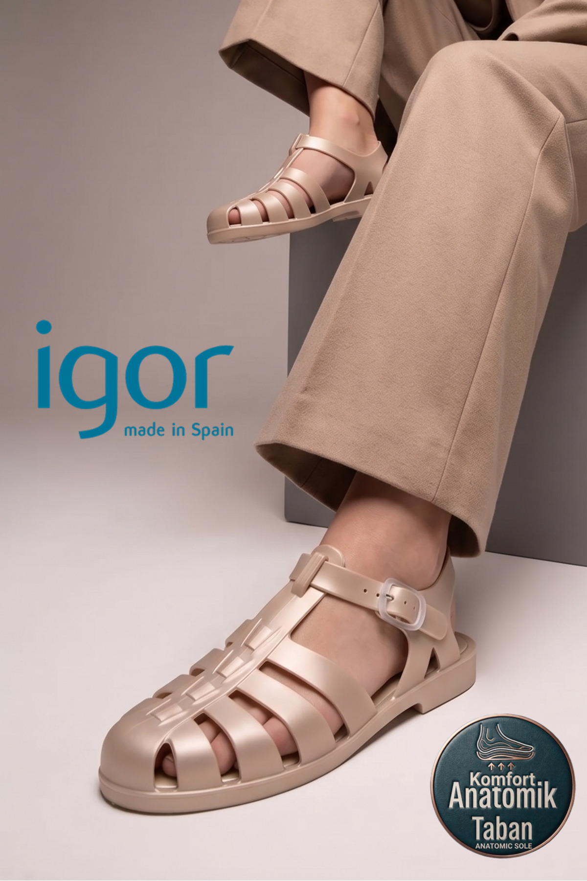 IGOR Sarı Açık Biarritz Metal Kadın Sandalet S10346