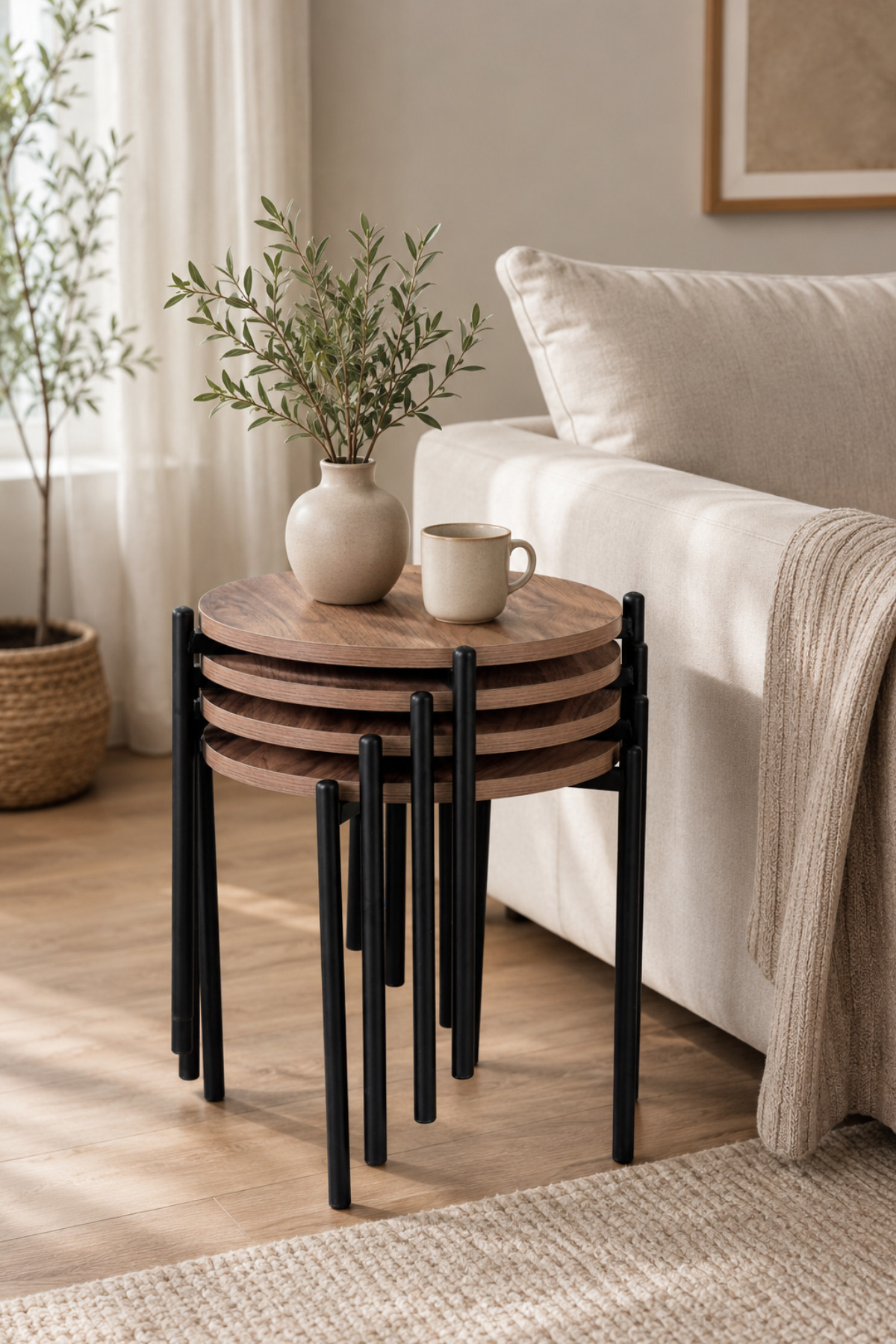 Ay Metal Multipurpose Zigon Stool (4 Pieces)