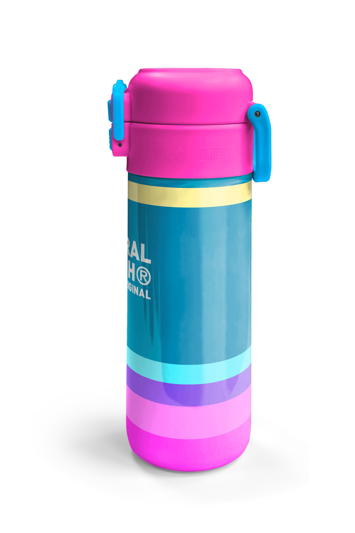 Kids Pembe Pastel Renkli Pipetli ve Direkt İçim Çelik Termos 500 ml 31960