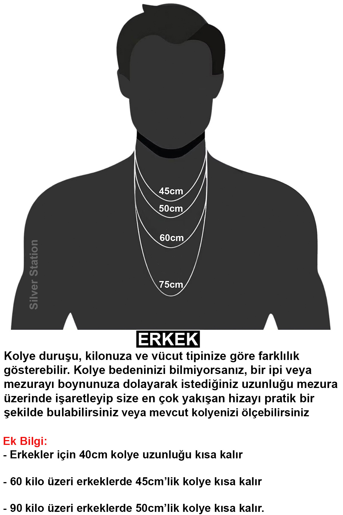 Silver Station İtalyan 925 Ayar Gümüş Yuvarlak Yılan Zincir Kolye 40-45-50-55-60-75 cm görsel 5