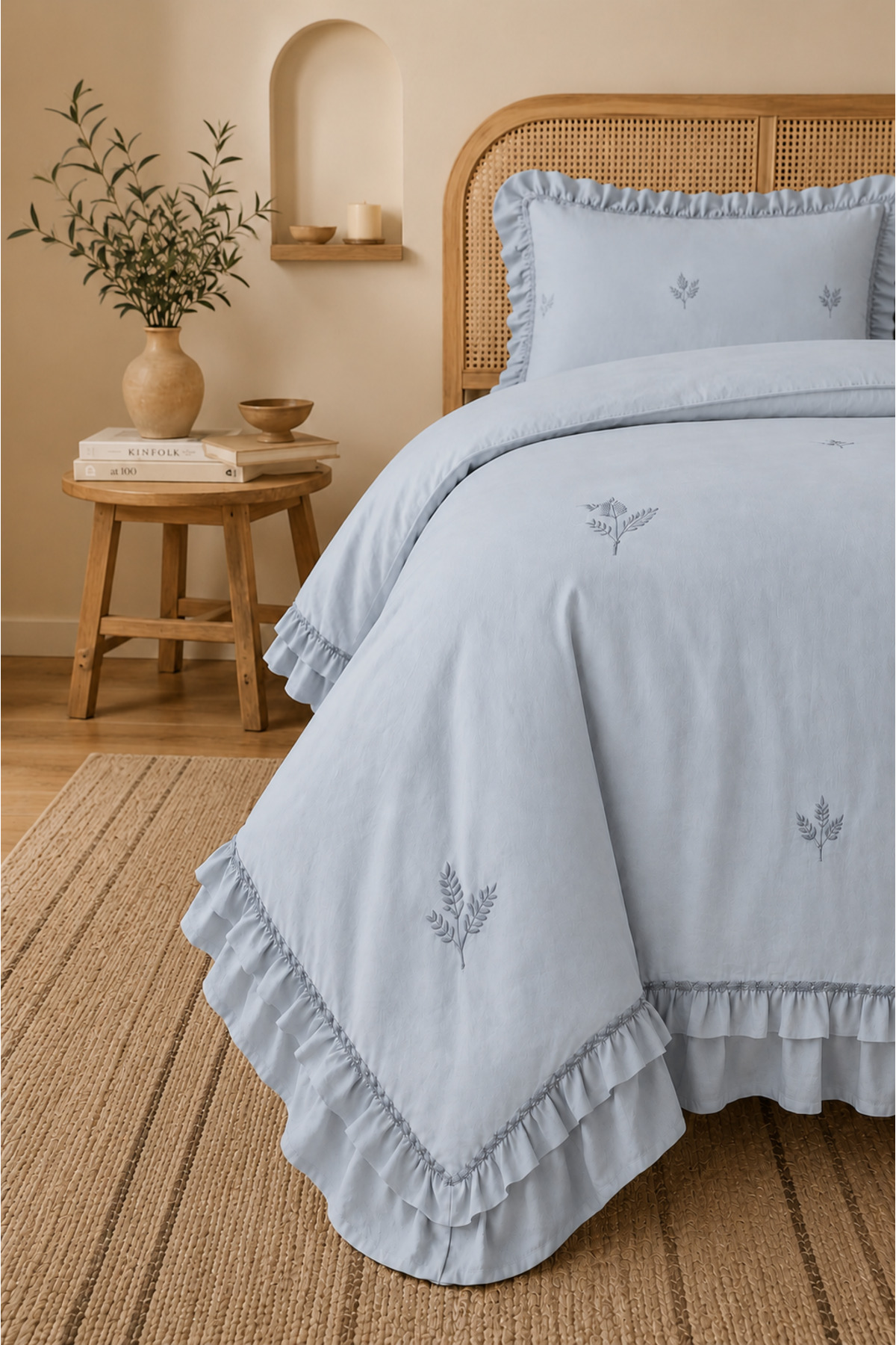 Perla Double Bedspread Set | 240x260 cm | Soft Texture | Daily and Dowry