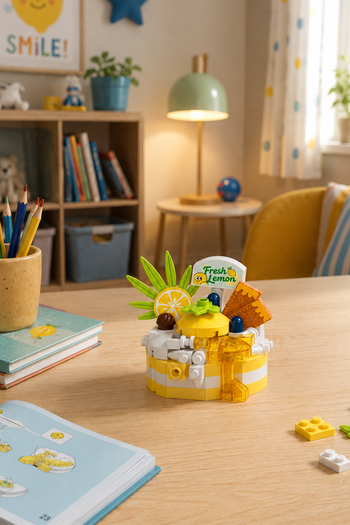 Loz LZ-8643 LİMONLU PASTA 160 PARÇA BLOCK OYUNCAK-MİNİ POŞET