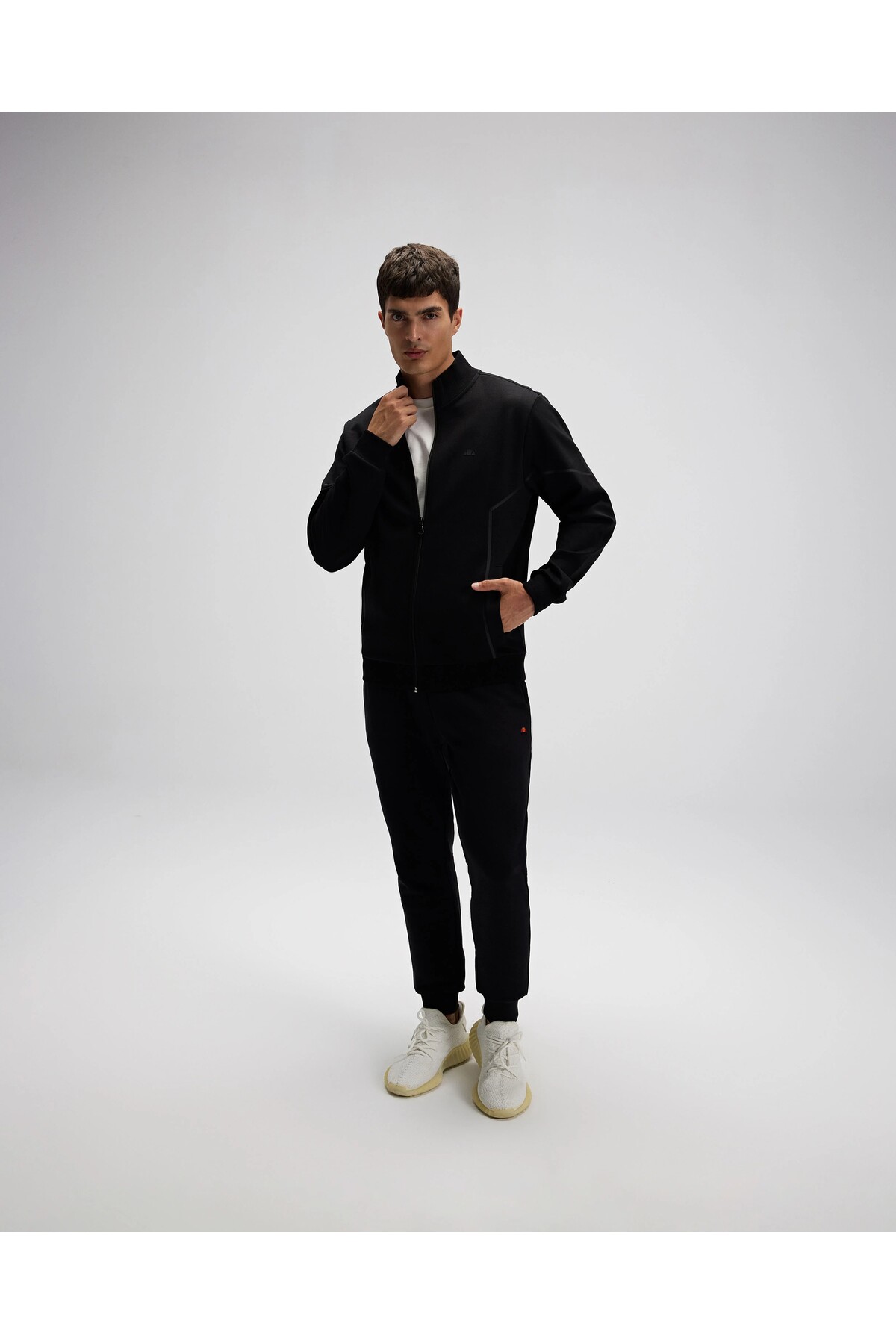 Ellesse Erkek Fermuarlı Sweat EM545-BK görsel 6