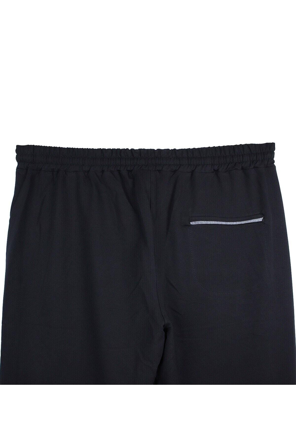 marufshop Erkek Büyük Beden Eşofman Alt 2 iplik Siyah görsel 4
