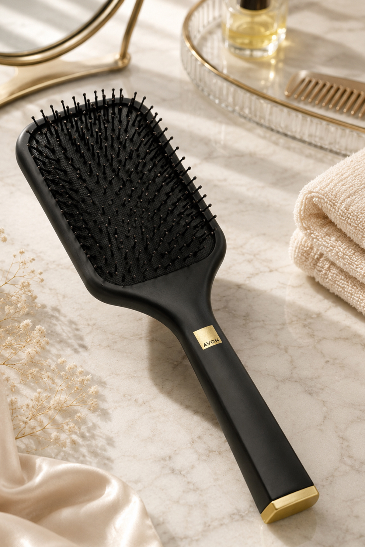 Advance Techniques Büyük Saç Fırçası — مشکی Avon 2122 — تصویر 4 از 4
