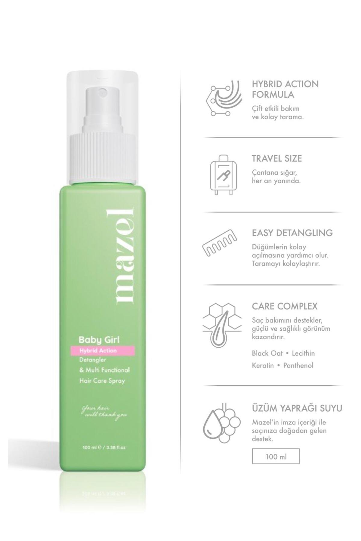 Baby Girl Kolay Tarama & Saç Bakım Spreyi 100 ml — TS0012 — تصویر 4 از 4