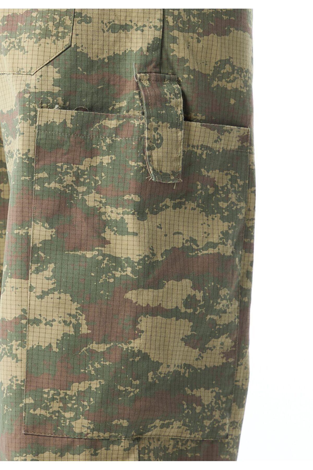Kargo Cep Detaylı Kamuflaj Pantolon — سفید DND_40-417 — تصویر 5 از 5