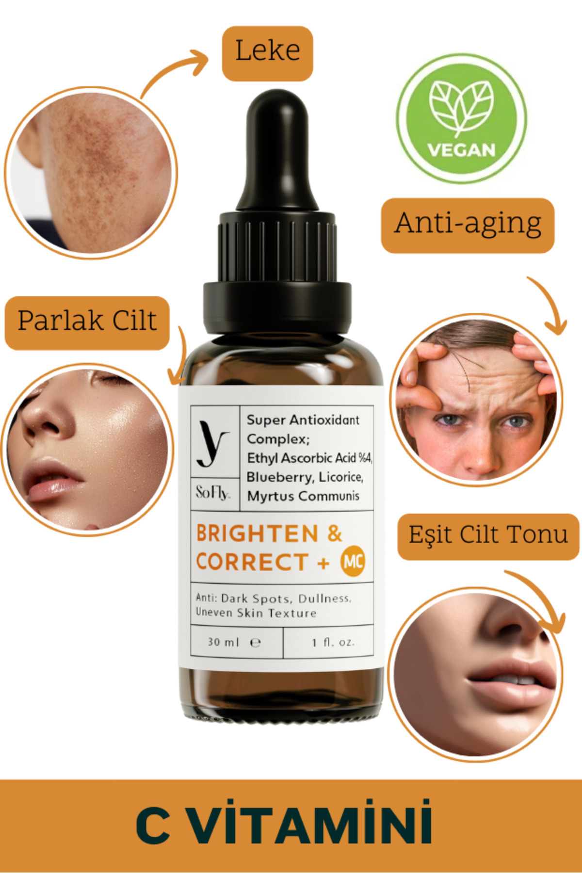 Brighten & Correct +mc Vitamin C Serumu 30ml — SFD04-01 — تصویر 3 از 9