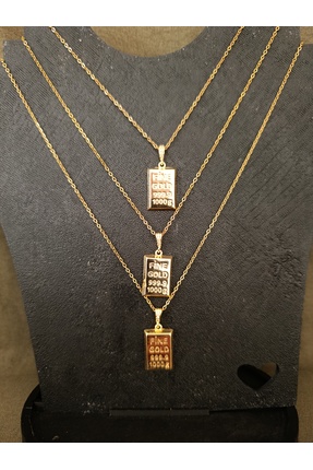 Coolstonejewelery Külçe çelik kolye
