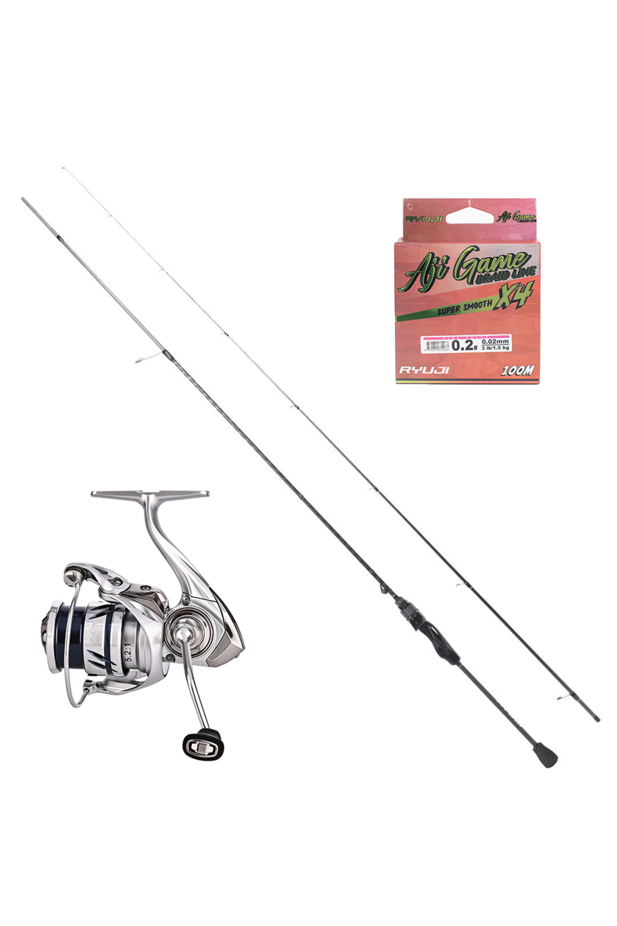 Fujin Ryuji Aji Game 198cm 0.5-5gr - TheOne 1000 Lrf Olta Seti