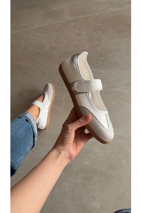 selin shoes Roven Cırt Cırtlı Kadın Spor Ayakkabı- BEYAZ