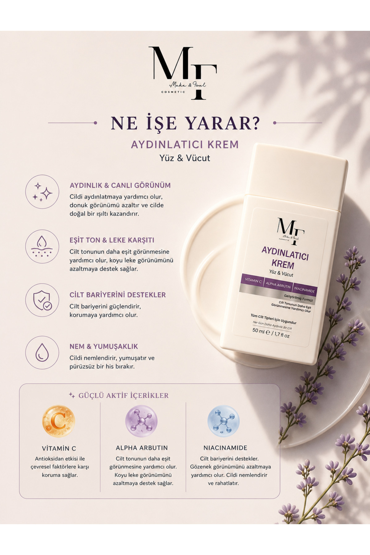 AYDINLATICI VE BEYAZLATICI VÜCUT KREMİ — MF100023001 — تصویر 4 از 4