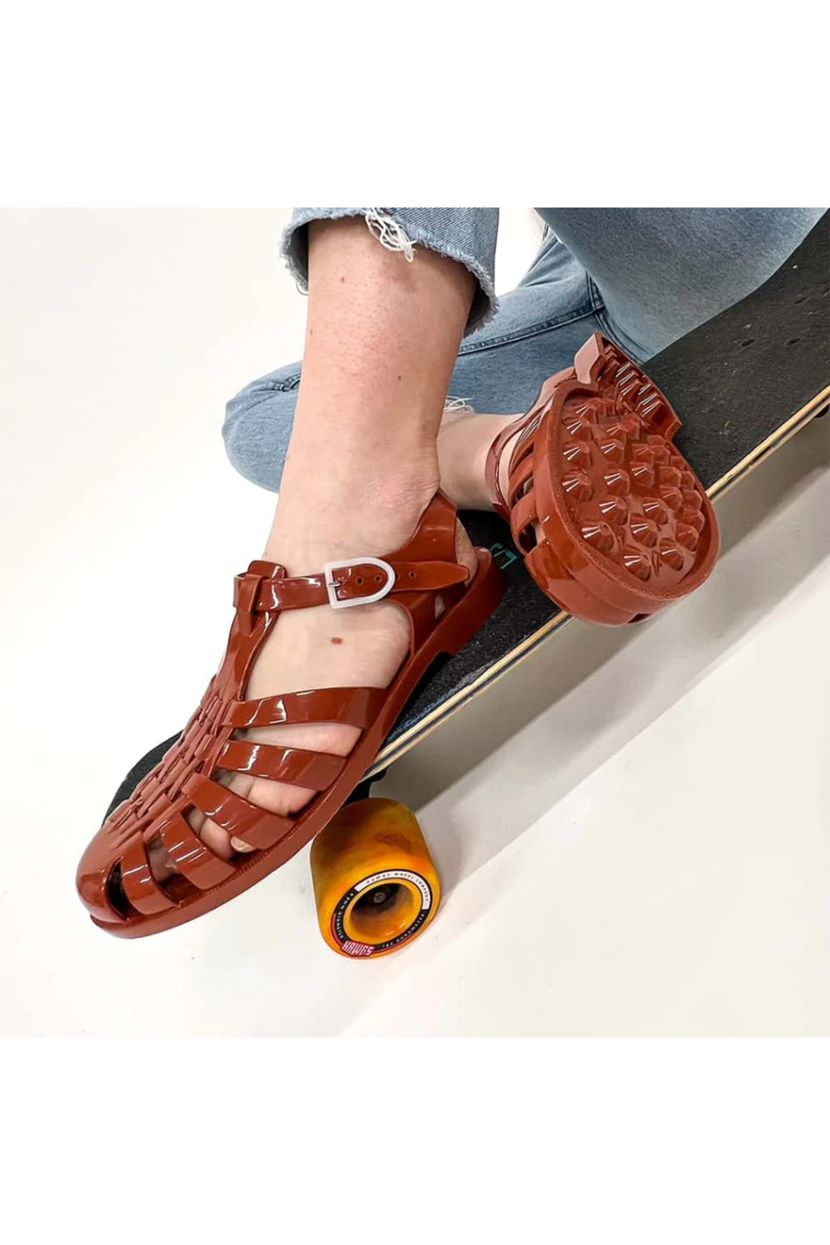 MEDUSE Toprak Kadın Sandalet SUN201-TERRACOTTA görsel 4