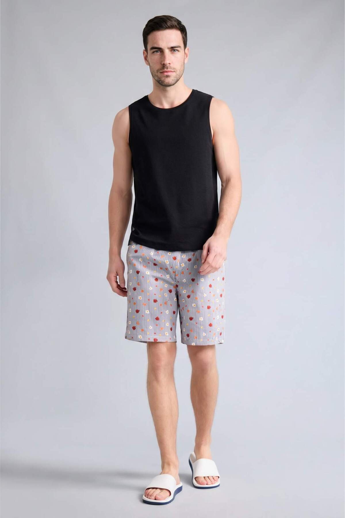 DeFacto %100 Pamuk New Regular Fit Cepli Kısa Boy Poplin Şort H5519AX26SP görsel 2