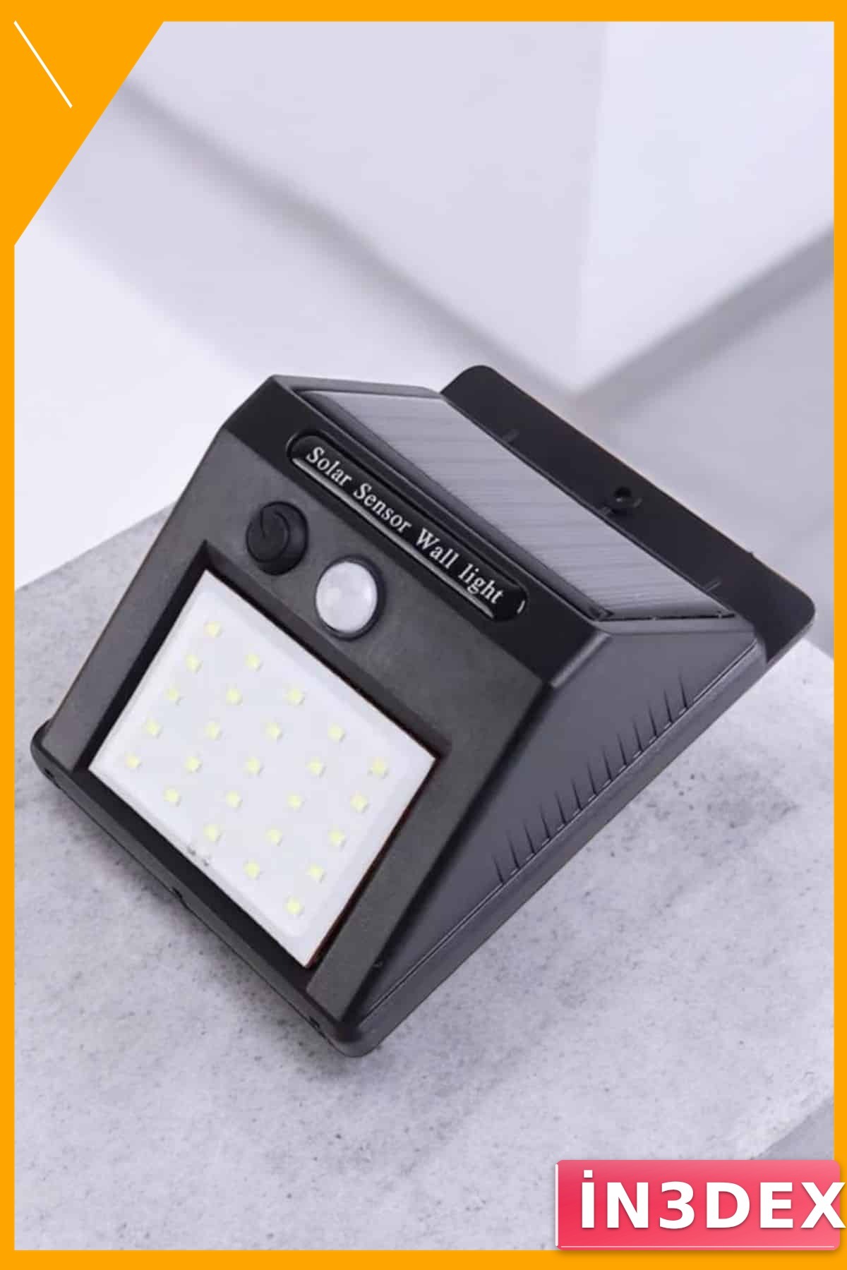 Solar Hareket Sensörlü 20 LED Duvar Lambası IP65 Bahçe Aydınlatma