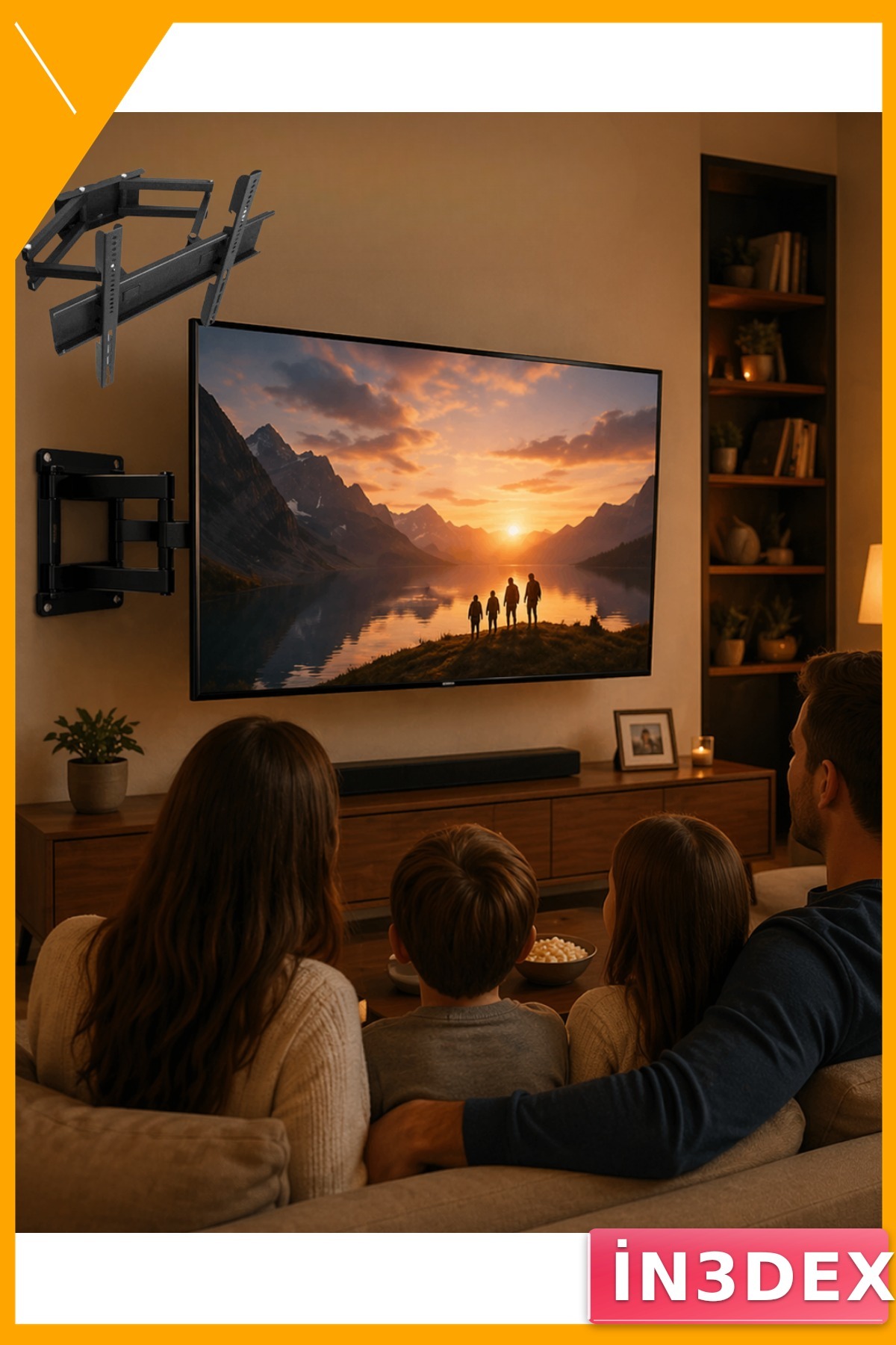32-55 İnç Ayarlanabilir TV Duvar Askı Aparatı Güçlü