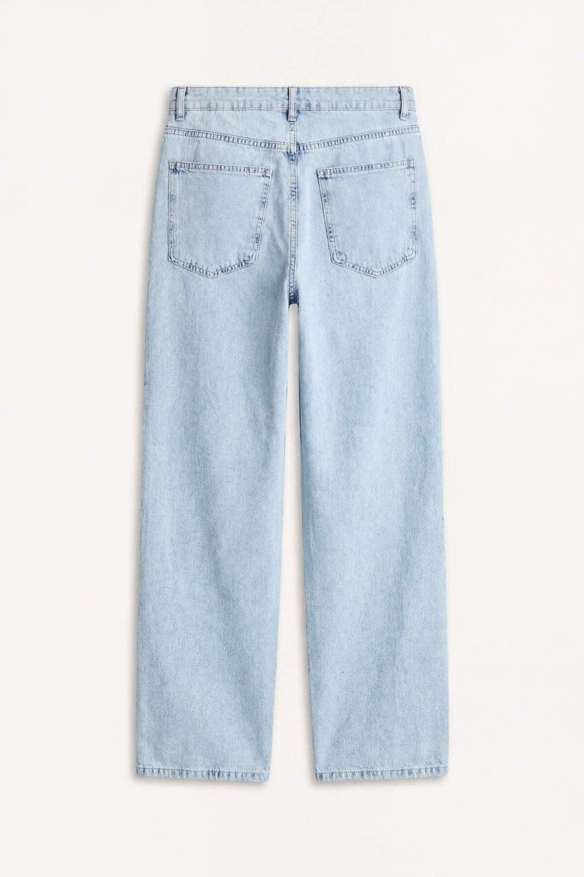 DeFacto Ultra Yumuşak Yumuşak Dokulu Baggy Fit Jean Pantolon G4180AX26SM görsel 7