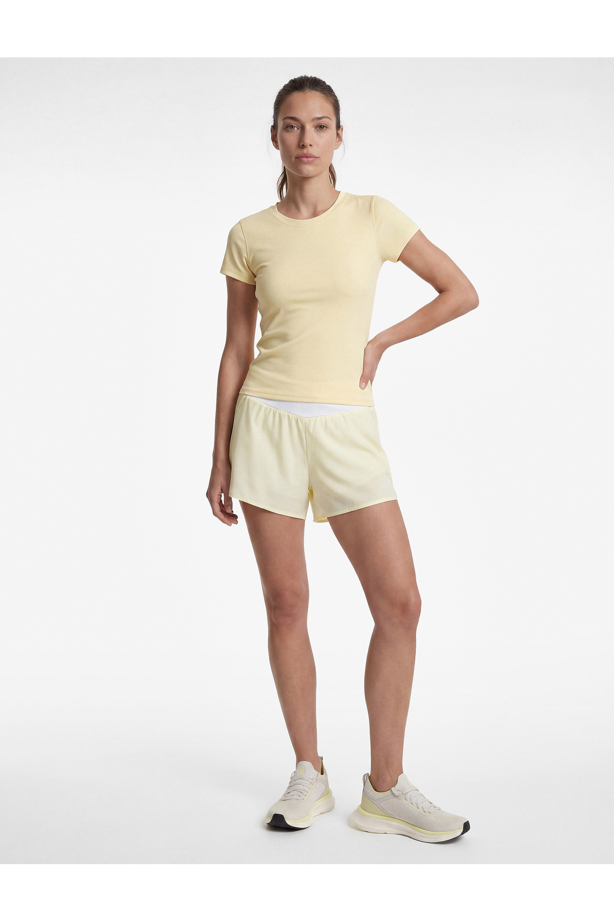Koton Slim Fit Kısa Kollu Bisiklet Yaka Spor Tişört