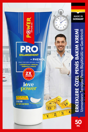 Love Power Pro Enlargement Profesyonel Penis Büyütücülü ve Geciktiricili 50ml...