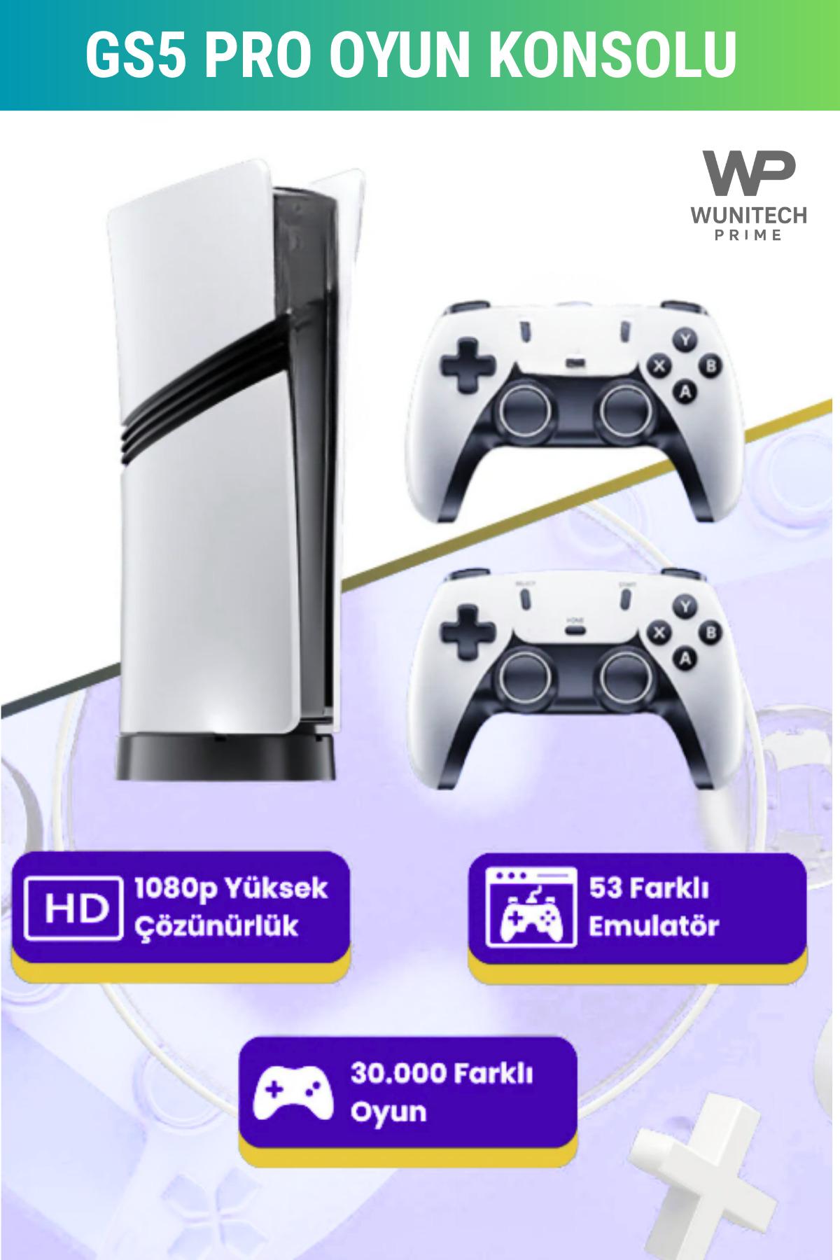 Gs5 Pro Wireless Dual Arm 30,000 Gaming 4k Hdmi 53 Emulator Pes12,wwe,gta 2.4G Gaming Console