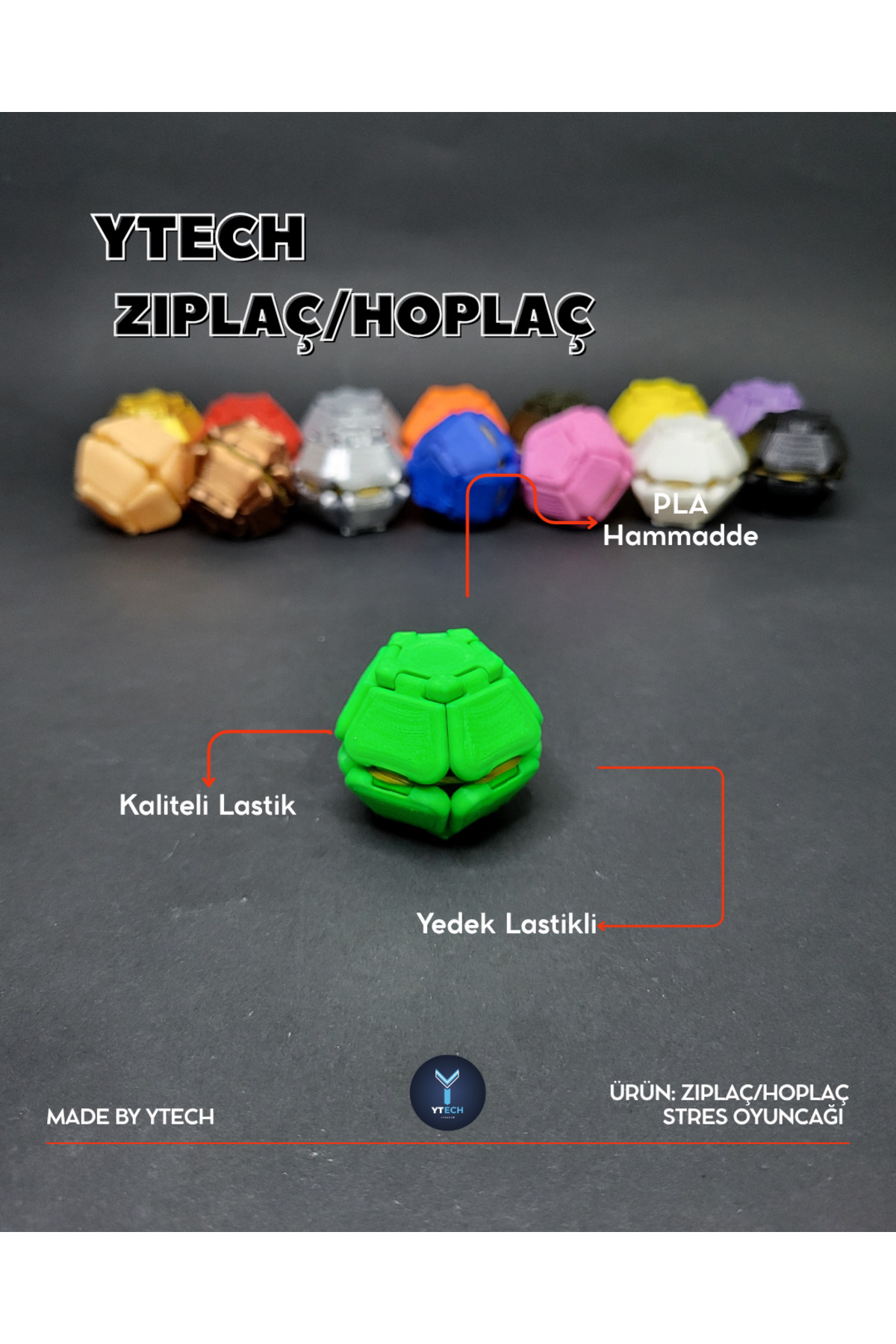 YTECH Zıplaç/Hoplaç Stres Oyuncağı Yeşil - Fiyatı, Yorumları