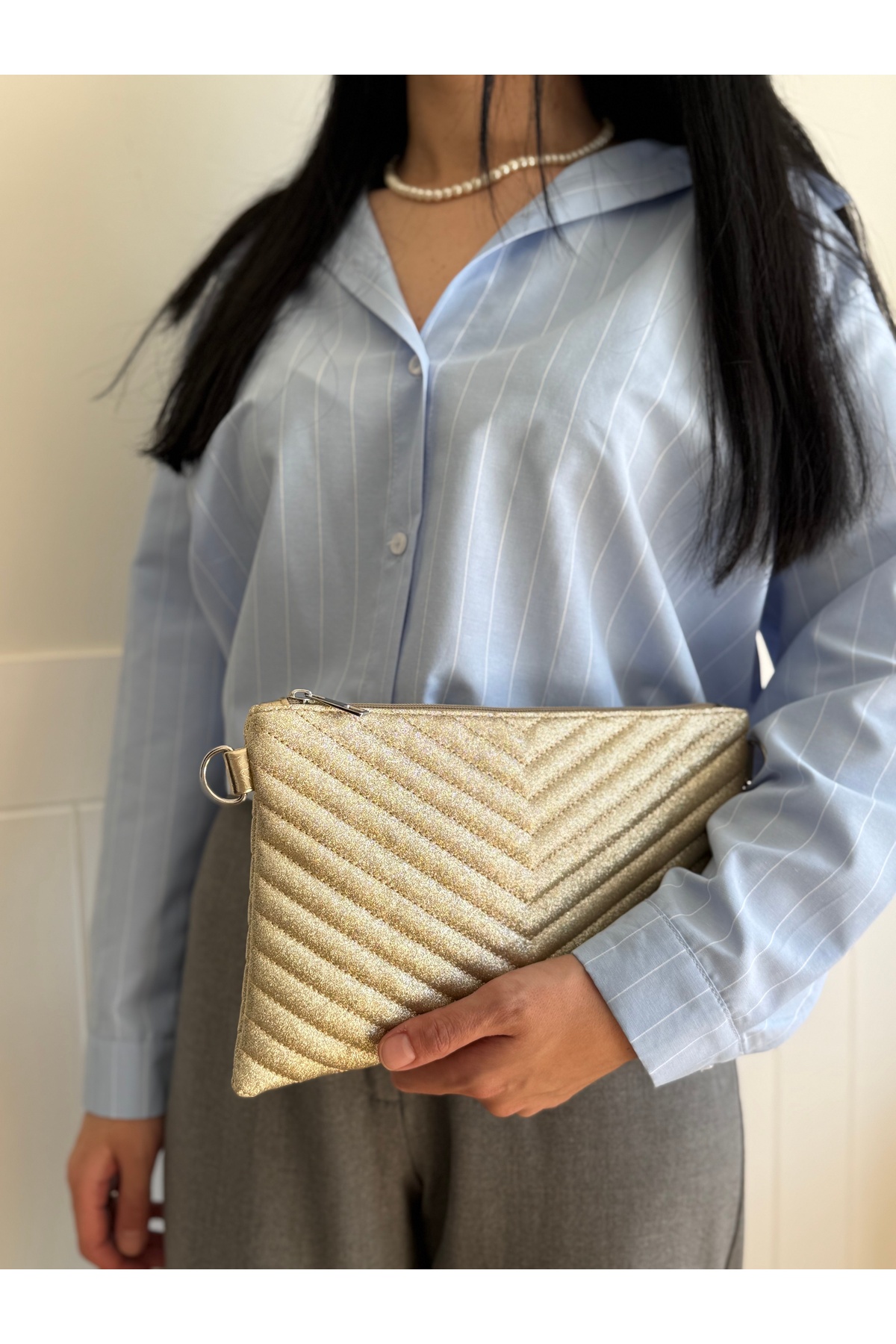 lalettobags Kadın Kabartmalı Portföy & Clutch Çanta