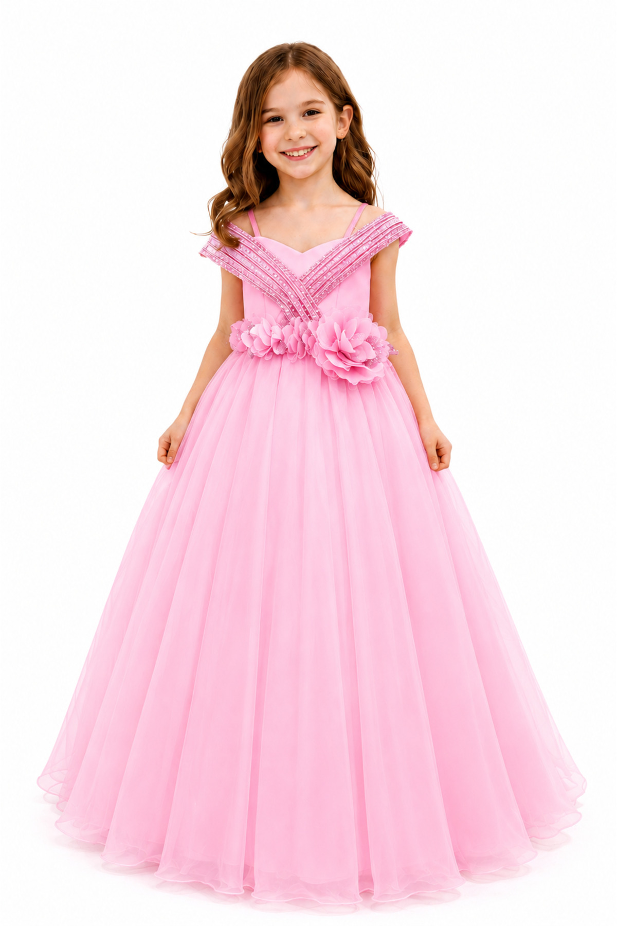 GLY STORE KIZ ÇOCUK TARLATANLI GELİNLİK