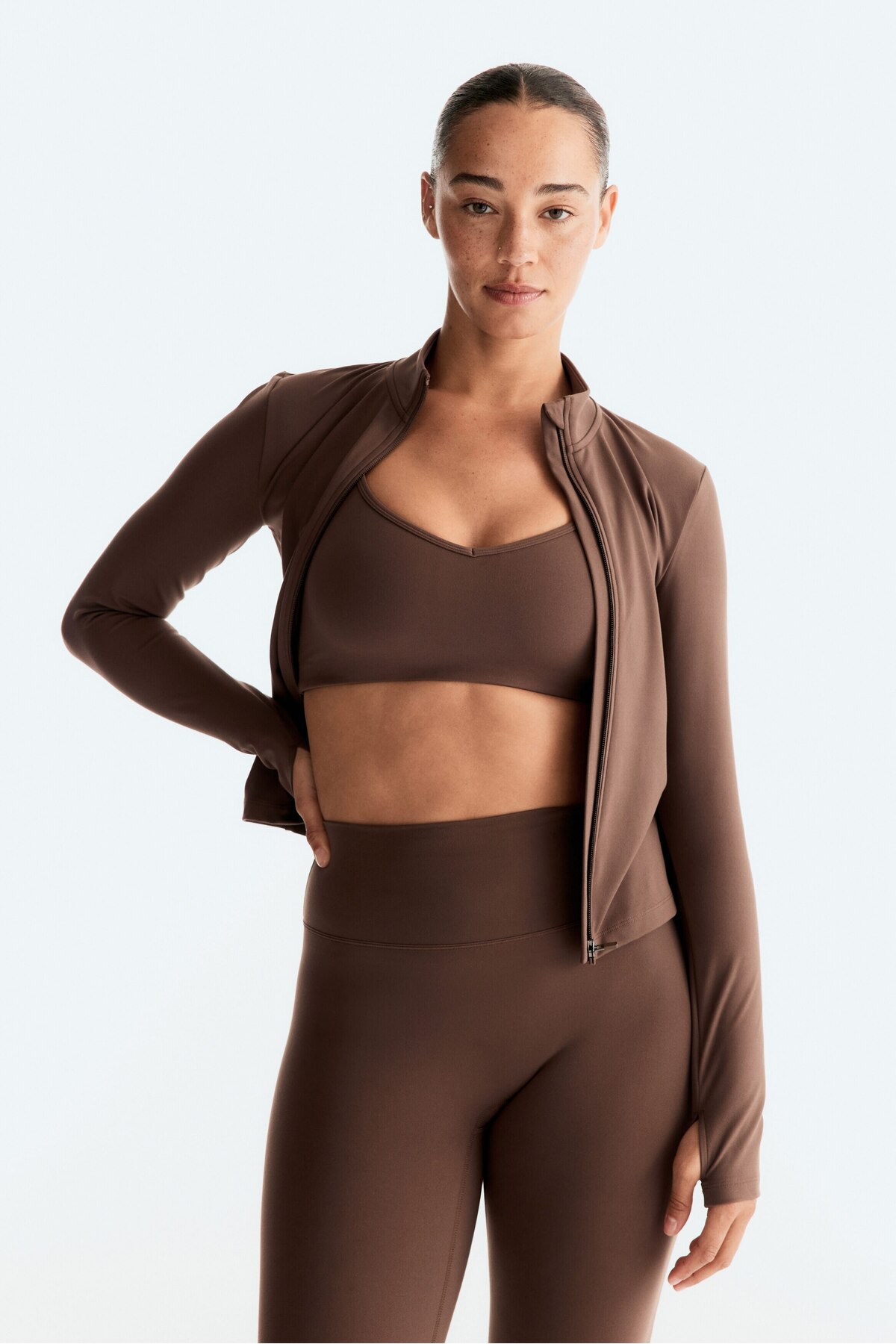 H&M Fermuarlı Spor Ceketi SoftMove™ görsel 3