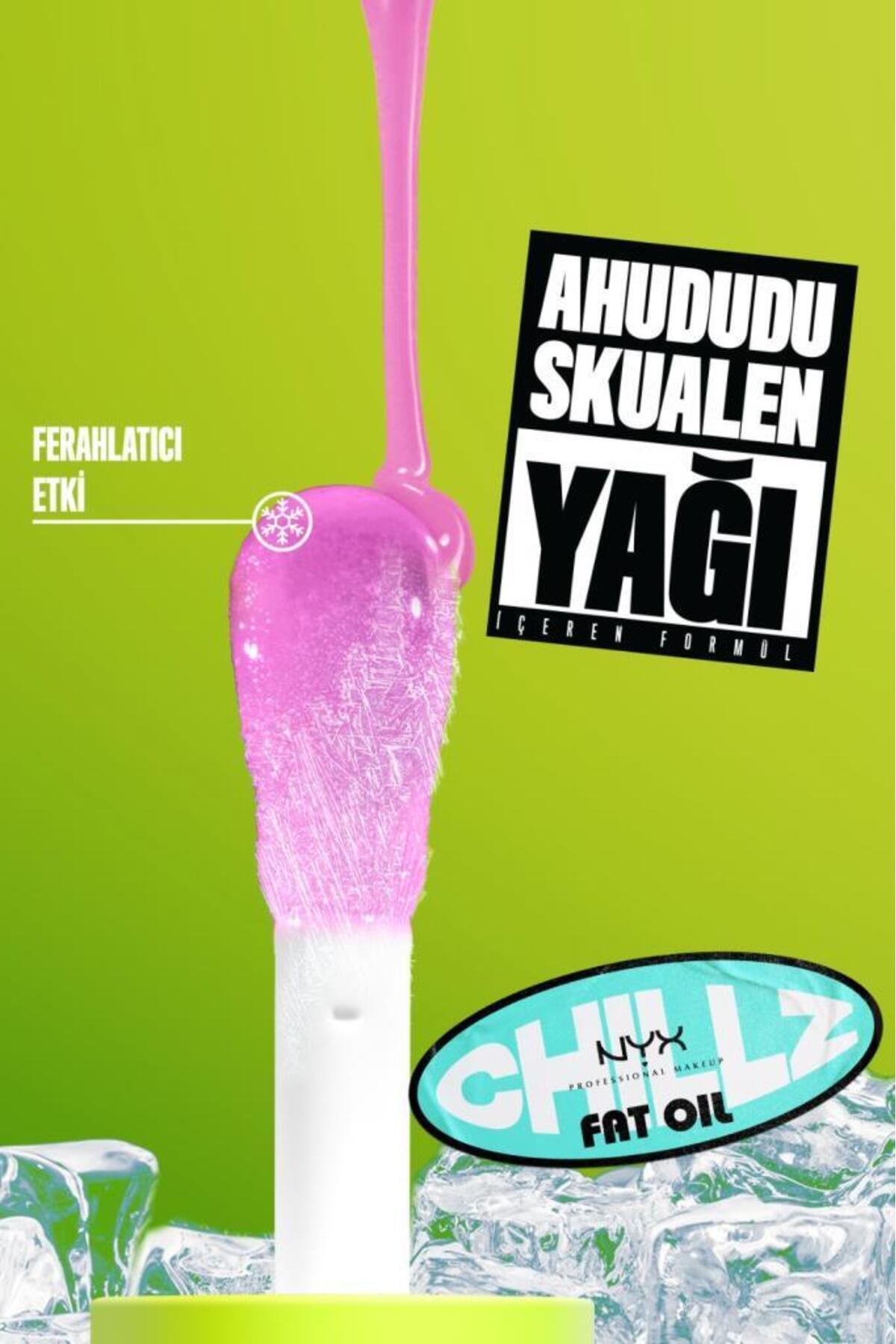Fat Oil Chillz Parlatıcı Dudak Yağı - Strawberry Slush — صورتی FATCHLZDP — تصویر 2 از 7