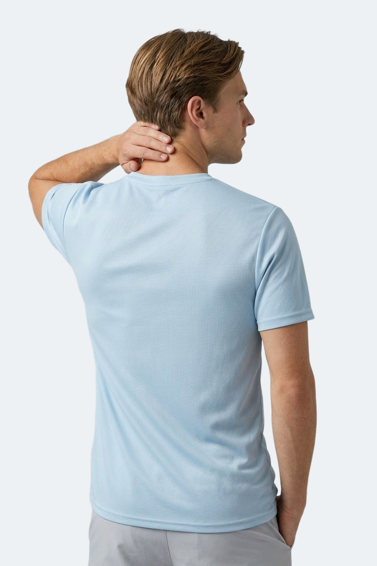 Slazenger HAUNTED I Erkek Turkuaz Tişört görsel 5