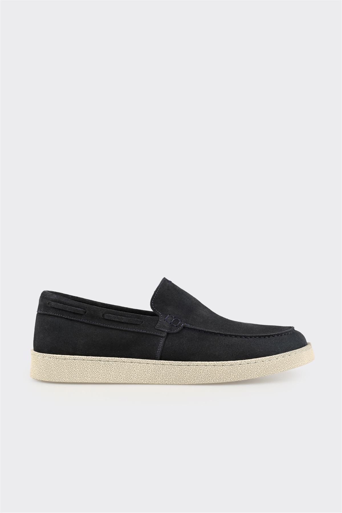 Elle Shoes Lacivert Deri Erkek Günlük Ayakkabı