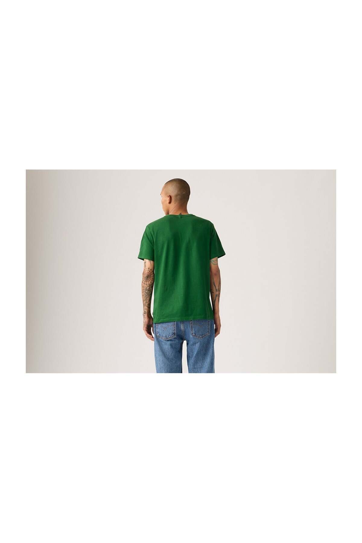 تی شرت مردانه لیوایز مدل RELAXED FIT Scriptt - سبز لیوایز تی شرت Levi's