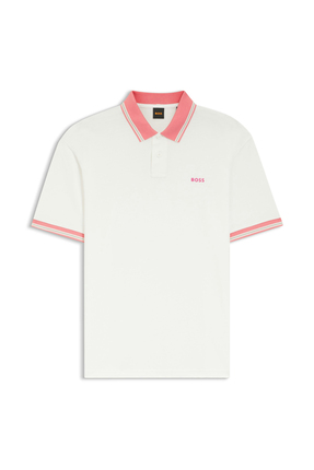 BOSS Ekru Erkek Logo Baskılı T-Shirt Pe_Blocks_50560372