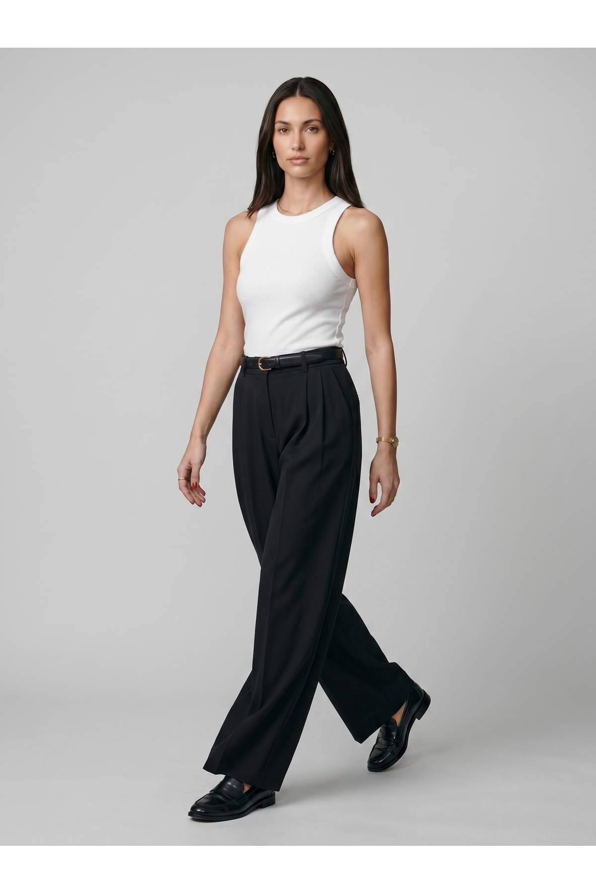 Kadın Halter Yaka Basic Body Slim Fit Likralı Vücuda Oturan Bodysuit - Beyaz 3